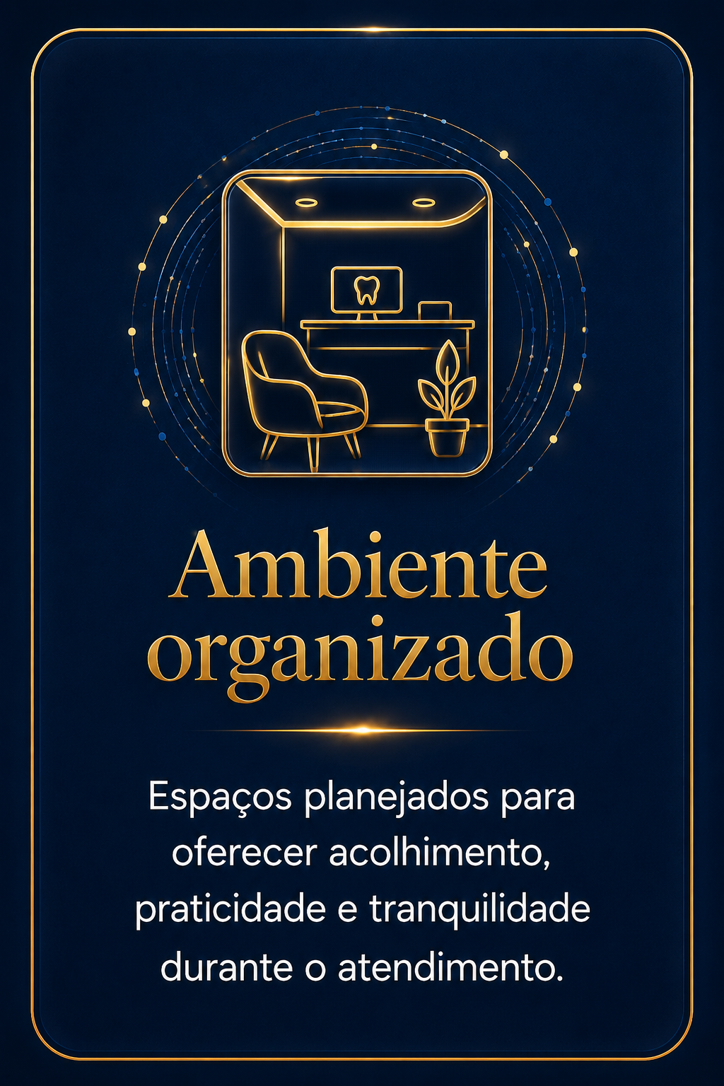 Card Ambiente organizado da estrutura do Dr. Márcio Santana