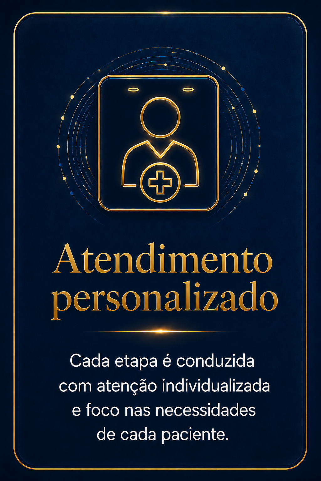 Card Atendimento personalizado da estrutura do Dr. Márcio Santana